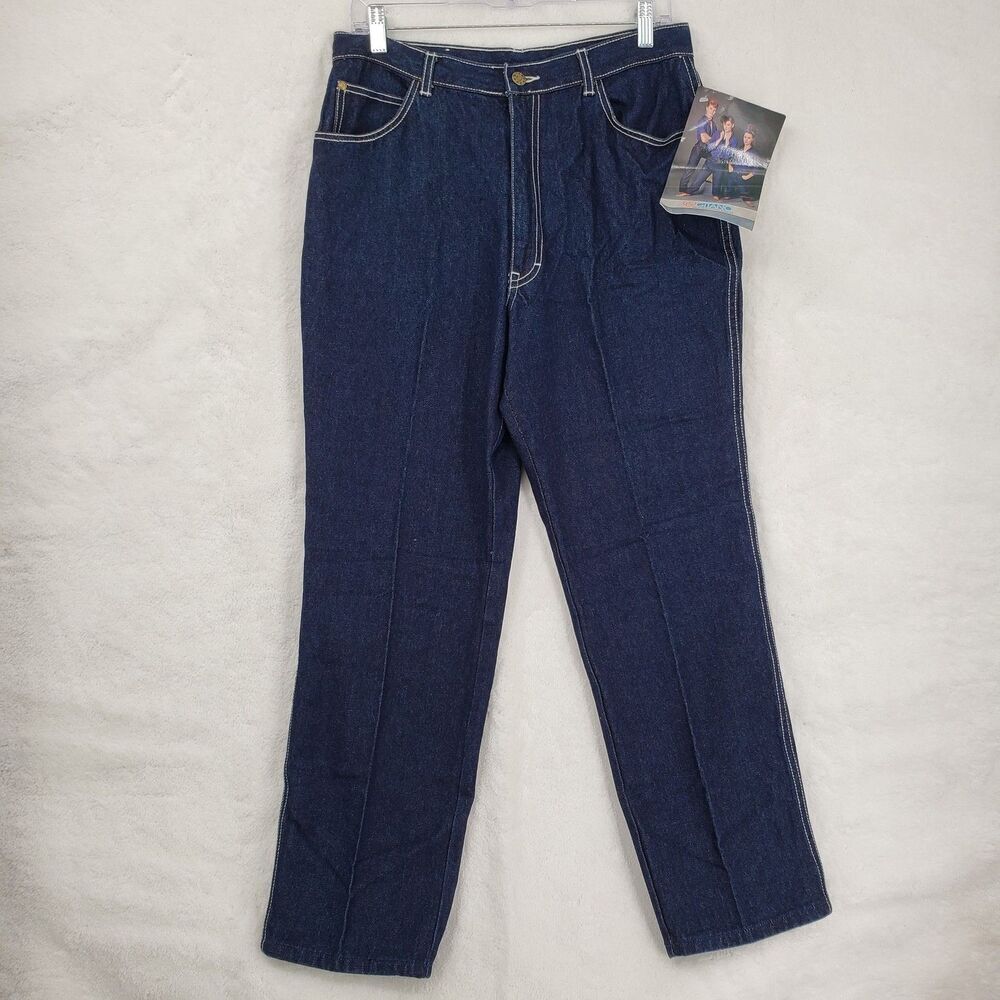 Vintage Gitano Jeans Womens 16 Blue Basic Denim Missy Short High Rise 80s 90s